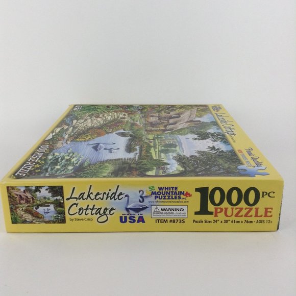 1000 Piece Jigsaw Puzzle Lakeside Cottage - Picture 9 of 12